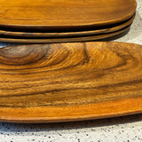 Acacia Wood Oval Plate, 13 in. long x 8 in. wide,Serving Plate
