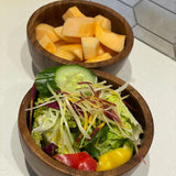 Set of Acacia Wood Salad Bowl,Pasta Bowl, Soup Bowl,Personal size, Ramen Bowl, 6 in. x 3 in.