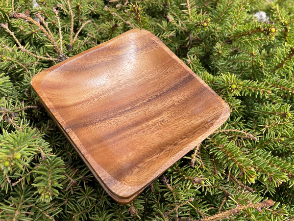 Square Acacia Wooden Plates