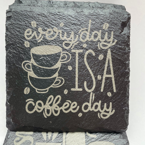 Customized Slate Coaster, Wedding Souvenirs, Holiday Gifts