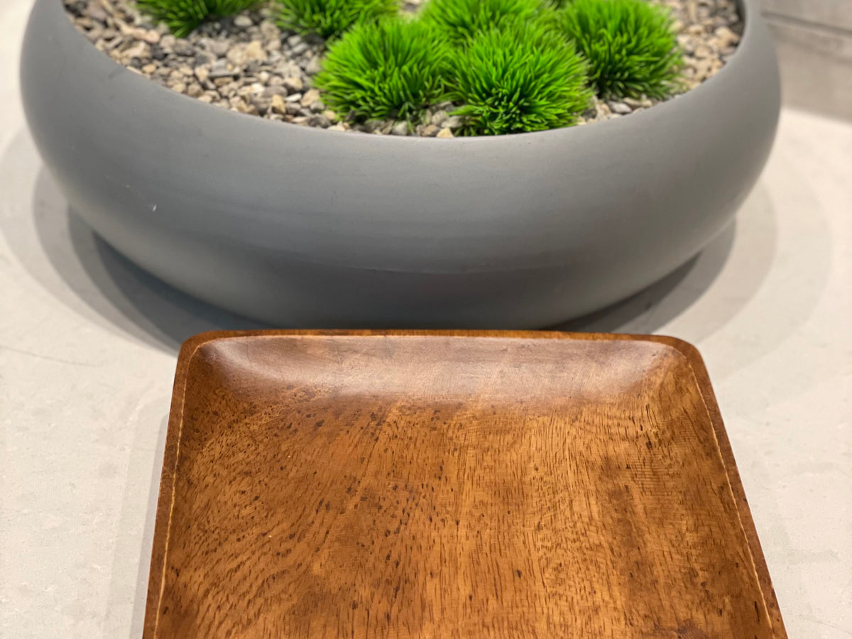 Small Rectangular Acacia Wooden Plate, Appetizer Plate, Serving Dish