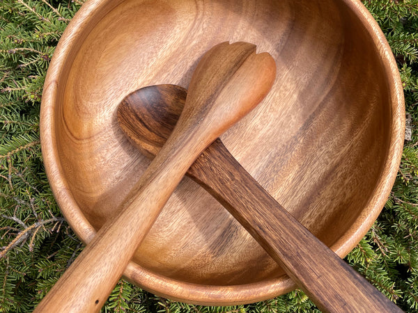 Acacia Wooden Salad Bowls