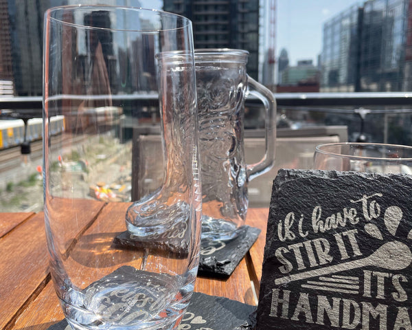 Customized Slate Coaster, Wedding Souvenirs, Holiday Gifts