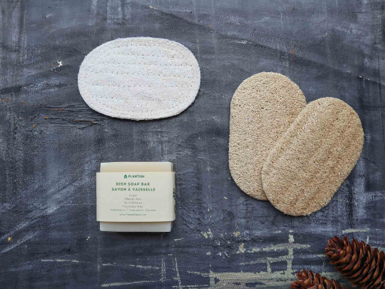 Éponge à vaisselle en luffa