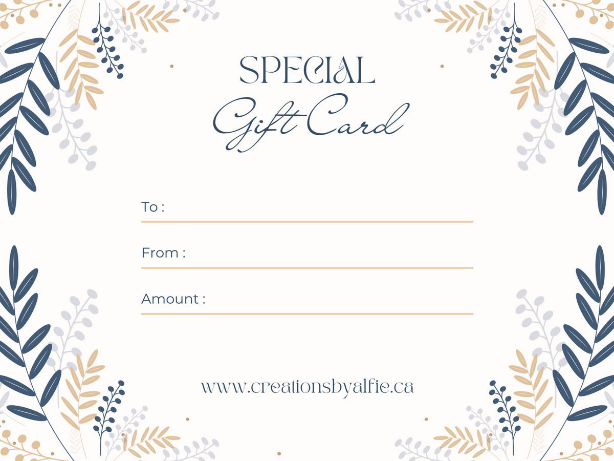 Creations By Alfie Gift Card