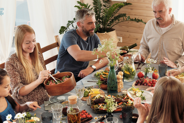 an image of afamily having dinner together