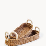 Savar Bread Basket with White Handle-0