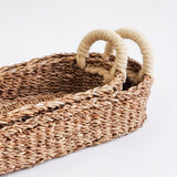 Savar Bread Basket with White Handle-6