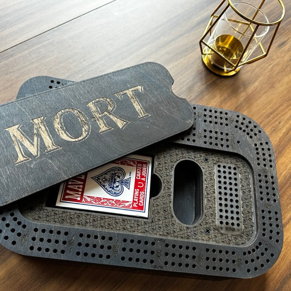 Compact Design Personalized Cribbage Board