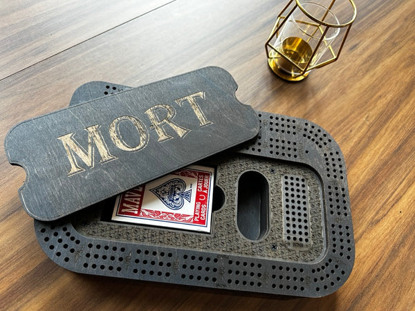 Compact Design Personalized Cribbage Board