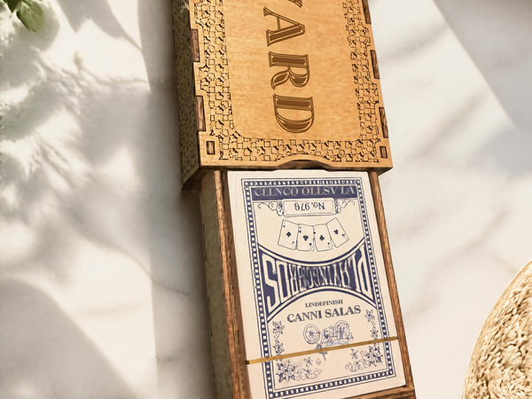 Personalized Custom Box for Deck of Cards and Pegs