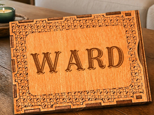 Personalized Custom Box for Deck of Cards and Pegs