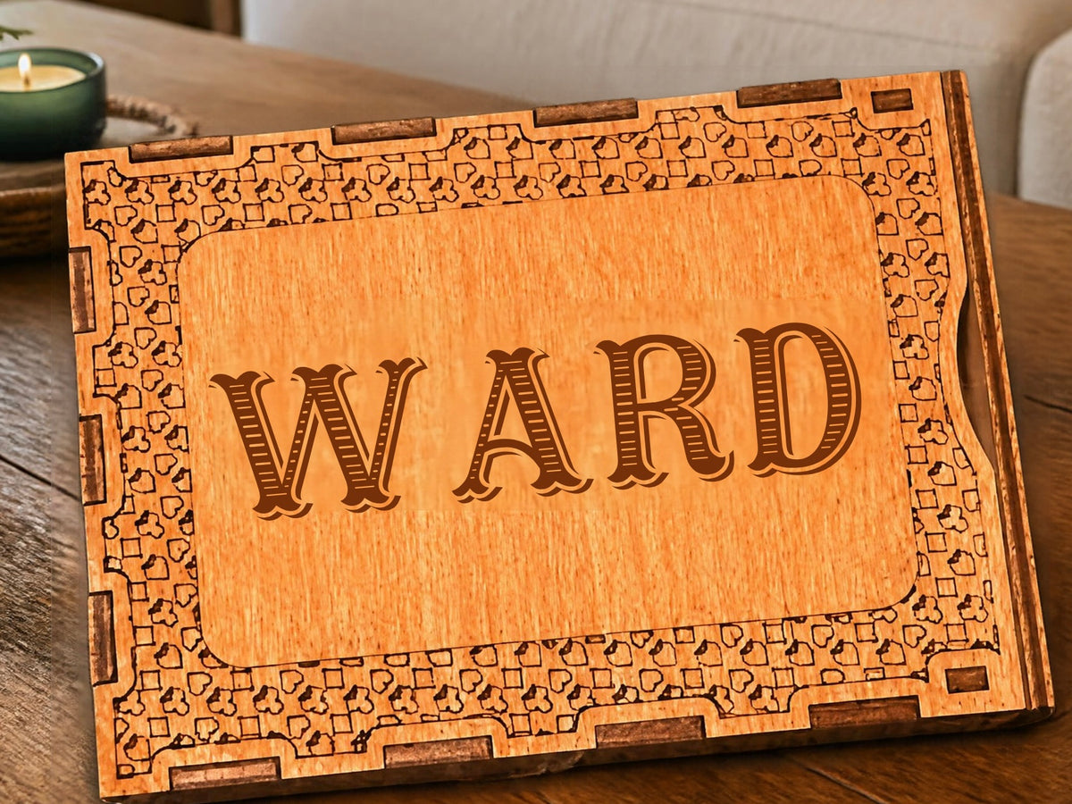 Personalized Custom Box for Deck of Cards and Pegs