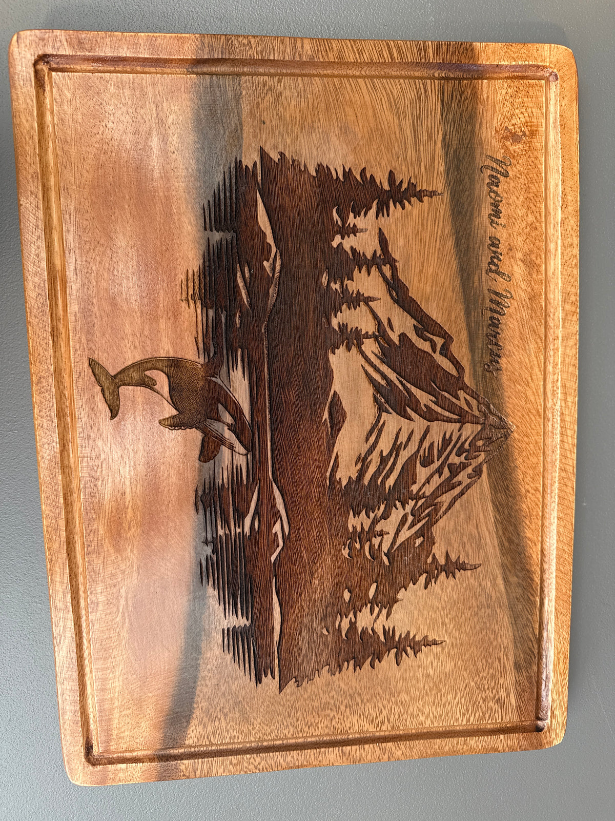 Planche à découper et planches de service en bois d'acacia, planche à charcuterie