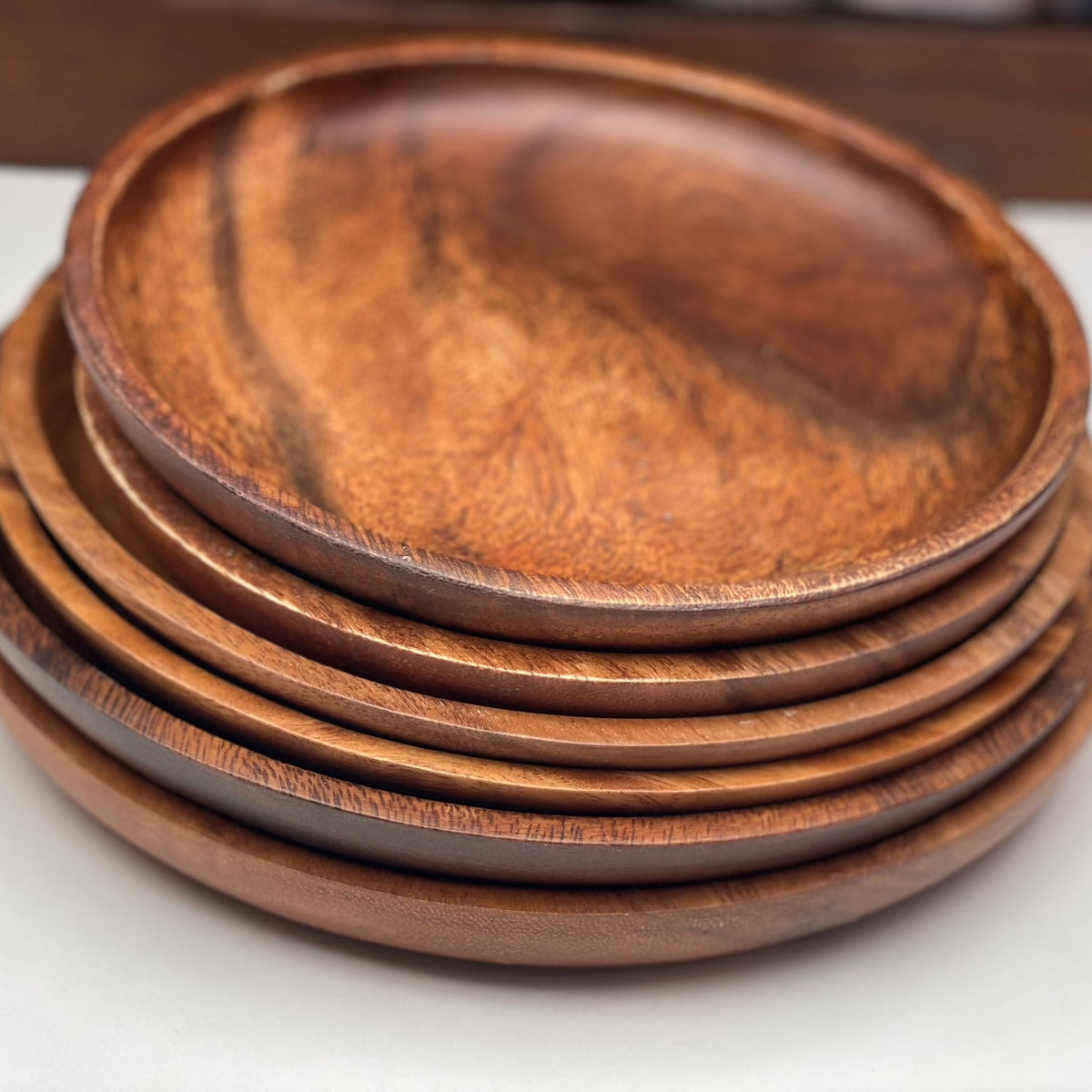 Ike Wooden Round Decorative Tray 15 + Reviews | Crate & Barrel Canada