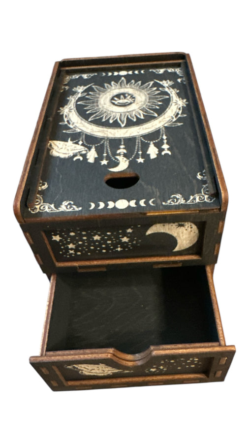 Two Tiered Drawer Tarot Card Holder