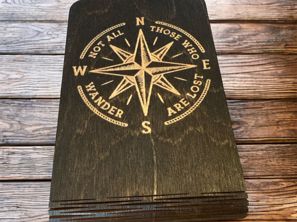 Pocket Travel Cribbage Board – Mini 2-Player Wooden Crib Board with Metal Pegs