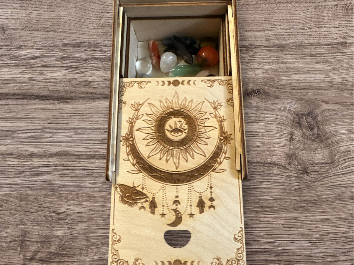 Two Tiered Drawer Tarot Card Holder