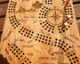 Alberta  Map Shaped Cribbage Board