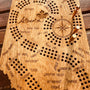 Alberta  Map Shaped Cribbage Board