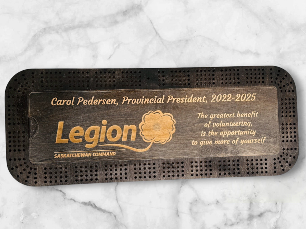 Personalized Cribbage Board with Card and Pegs Storage,Rectangular Size,With Scoring Panel