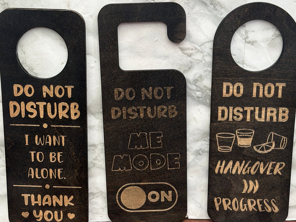 Funny Do Not Disturb Door Hanger for Bedroom