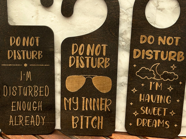 Funny Do Not Disturb Door Hanger for Bedroom