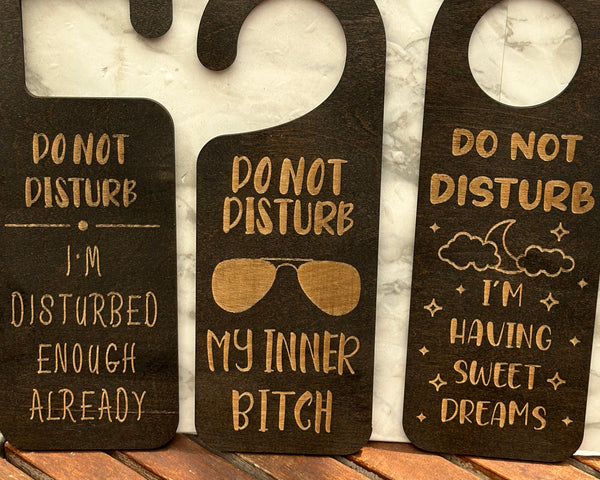 Funny Do Not Disturb Door Hanger for Bedroom