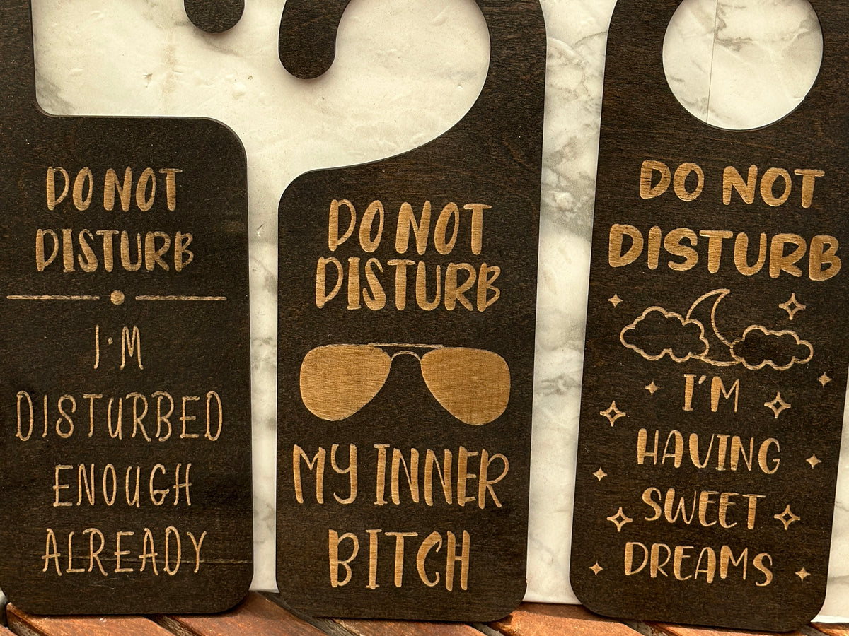 Funny Do Not Disturb Door Hanger for Bedroom