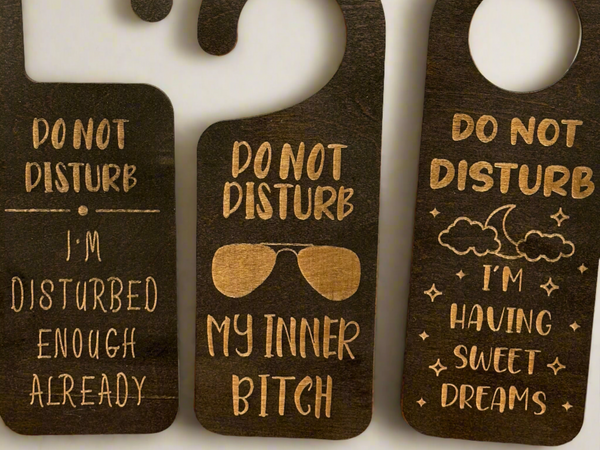 Funny Do Not Disturb Door Hanger for Bedroom