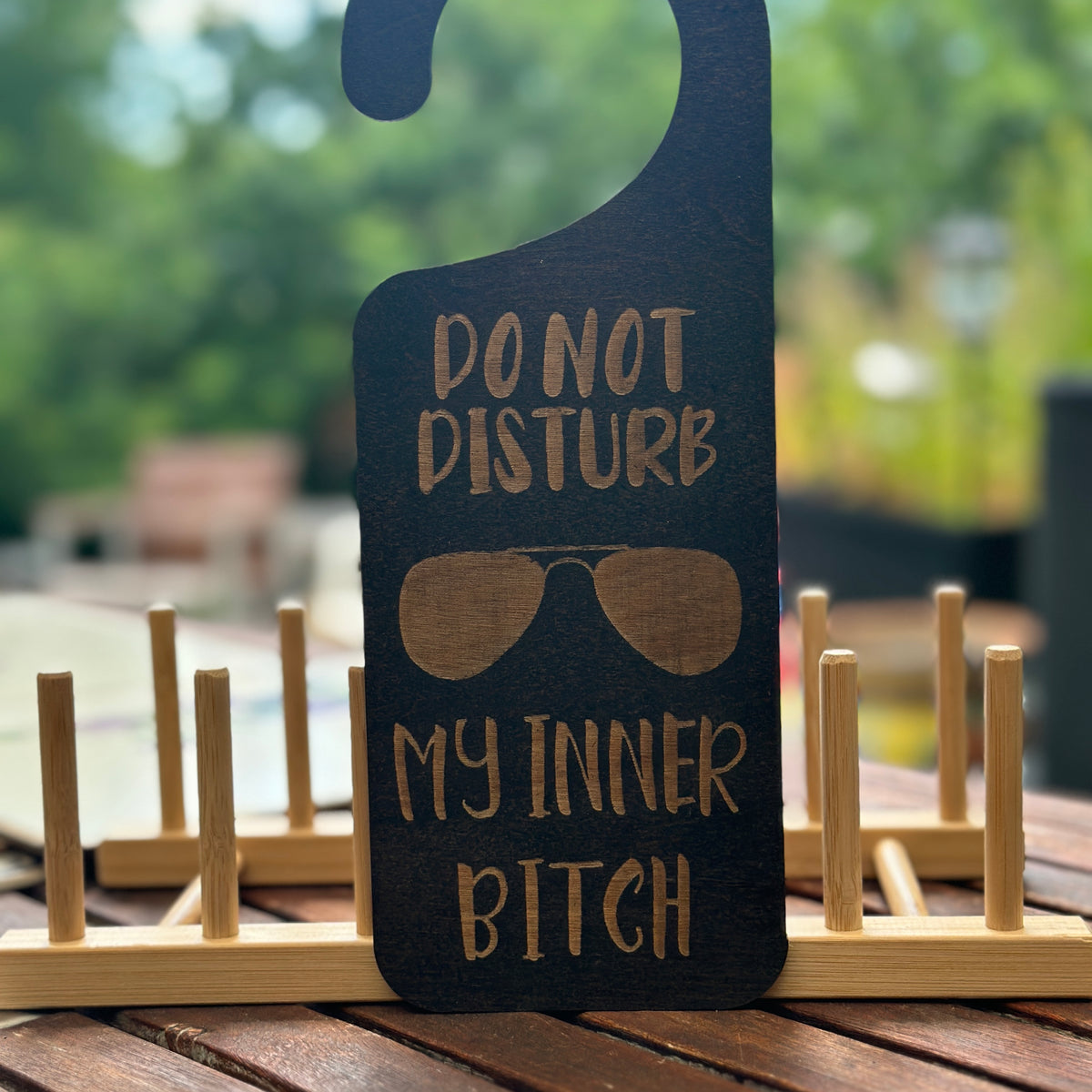 Wood door hanger