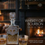 Personalized Whiskey Decanter Set with Optional Gift Box – Custom Engraved Decanter and Glasses for Men, Weddings, or Special Occasions