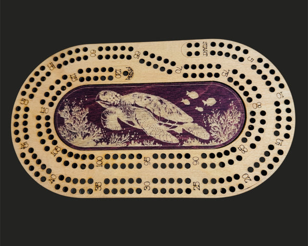 Oblong Travel Cribbage Board-2 player Game