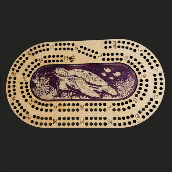 Oblong Travel Cribbage Board-2 player Game