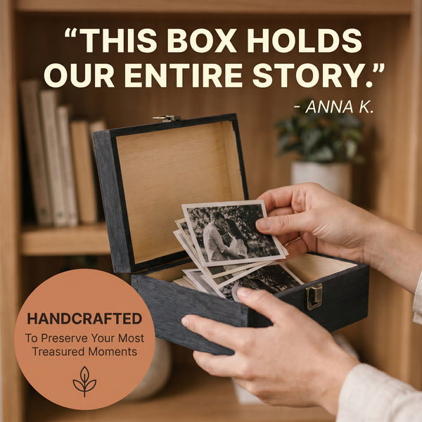 Personalized Wood Memory Box | Engraved Keepsake Gift Box