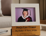 Personalized Marble & Wood Picture Frame – Custom 5x7 Gift