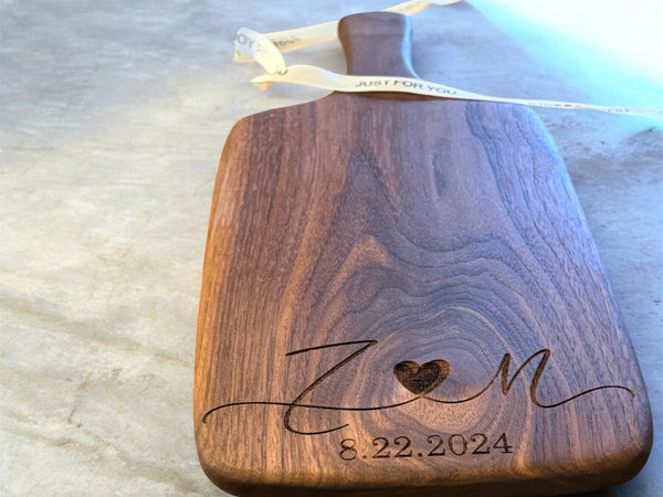 Personalized Walnut Charcuterie Board
