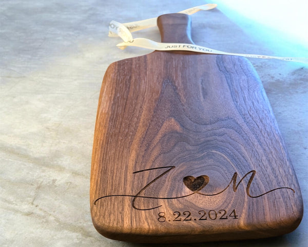 Personalized Walnut Charcuterie Board