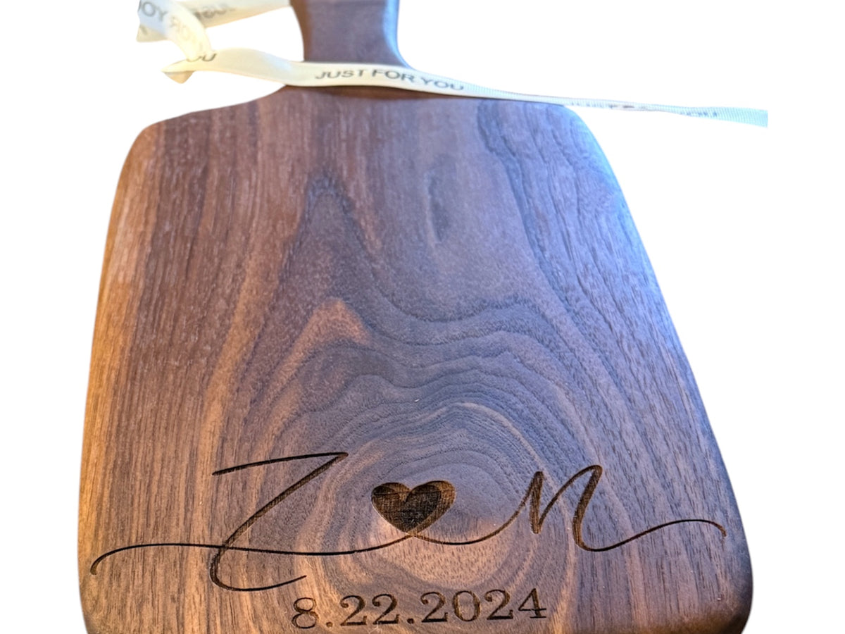 Personalized Walnut Charcuterie Board