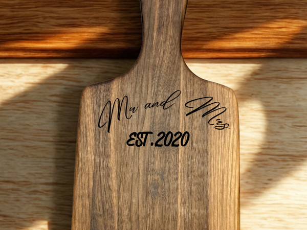Personalized Walnut Charcuterie Board