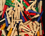 Wood Cribbage Pegs – Colourful Wooden Pegs for Standard Cribbage Boards
