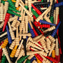 Wood Cribbage Pegs – Colourful Wooden Pegs for Standard Cribbage Boards