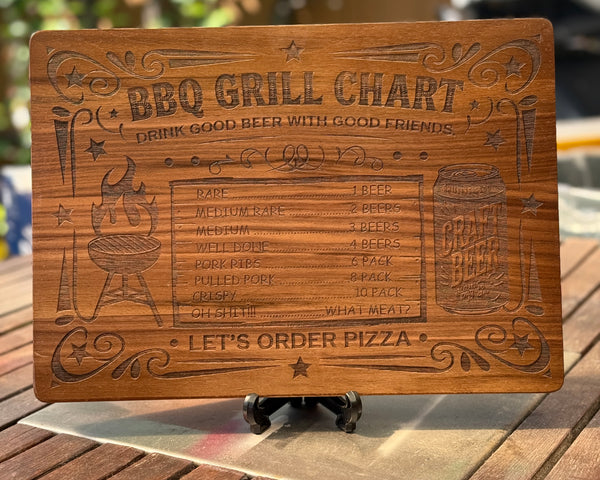Personalized Cheese Board with Free Engraving – Rubberwood or Walnut Options