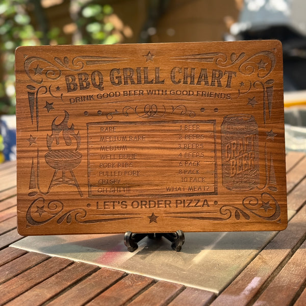 Personalized Cheese Board with Free Engraving – Rubberwood or Walnut Options
