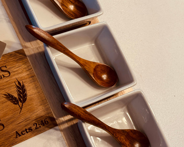 Personalized Marble & Acacia Charcuterie Set