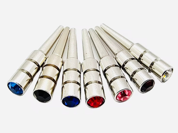Chrome Metal Pegs with Crystal