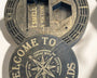 Round Cribbage Board