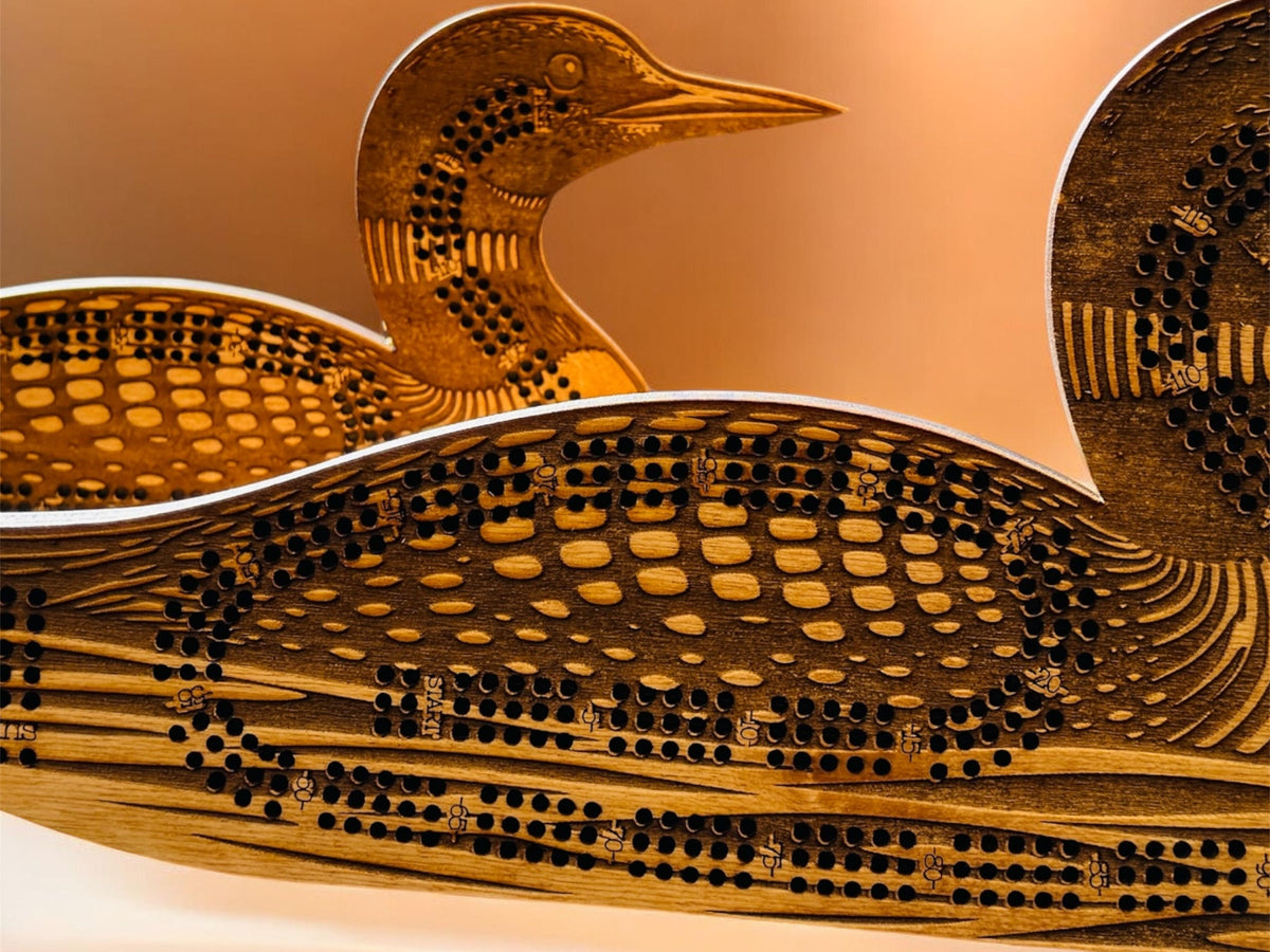 Loon Cribbage Board-3 Player Track Game