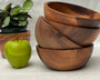 Acacia Wood Salad Bowl Set- (6 in. x 2.25 in.)