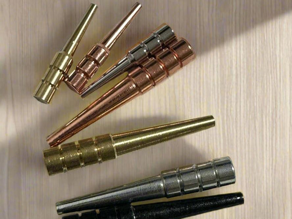 tapered metal pegs